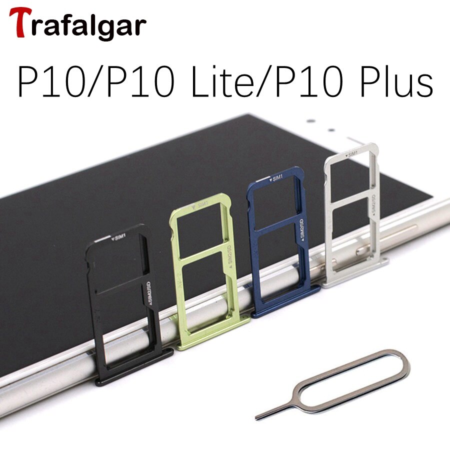 for Huawei P10 Lite SIM Card Tray Holder Micro SD Slot Socket Adapter For Huawei P10 Plus Sim Tray Black/Silver/Gold/Blue/Green
