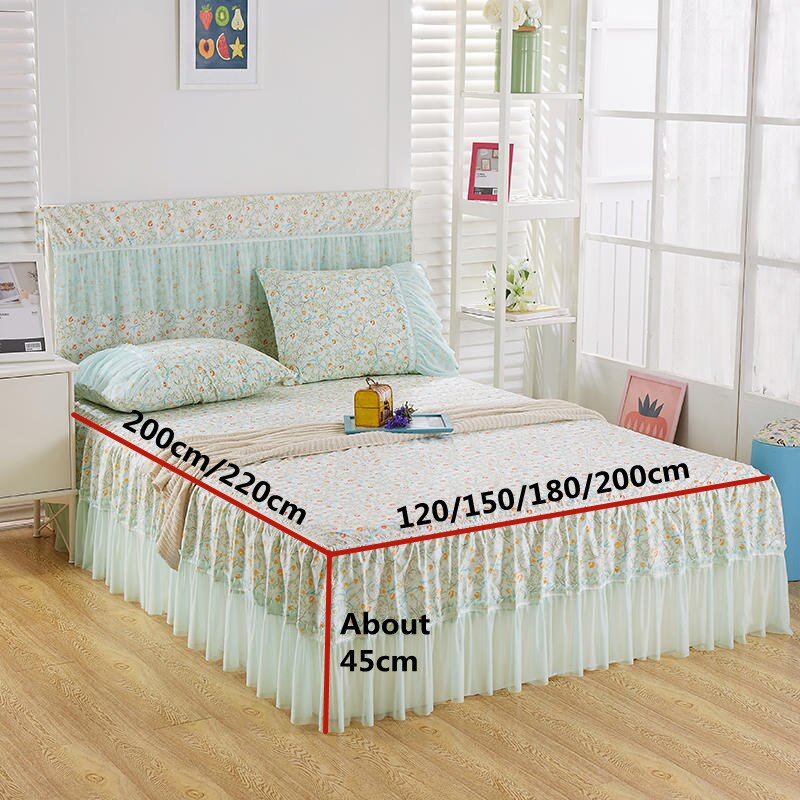 Kant Sprei Kussensloop Beddengoed Set Verse Cubre Cama Sprei Lakens Decor Comfortabel Ademend Verticale Fringe Zomer