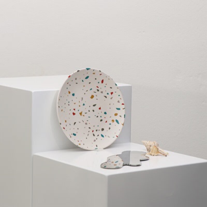 Piatti creativi dipinti a mano piatto da picnic piatto da frutta fibra di bambù contenitore per alimenti per la casa piatto da pranzo ciotola di riso stoviglie per bambini: I