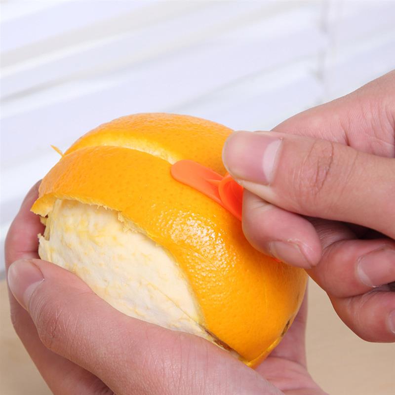 1Pcs Oranje Peeler Snoeier Vinger Type Open Sinaasappelschil Oranje Apparaat Fruit Stripper Opener Citrus Mes Keuken Gadgets tool