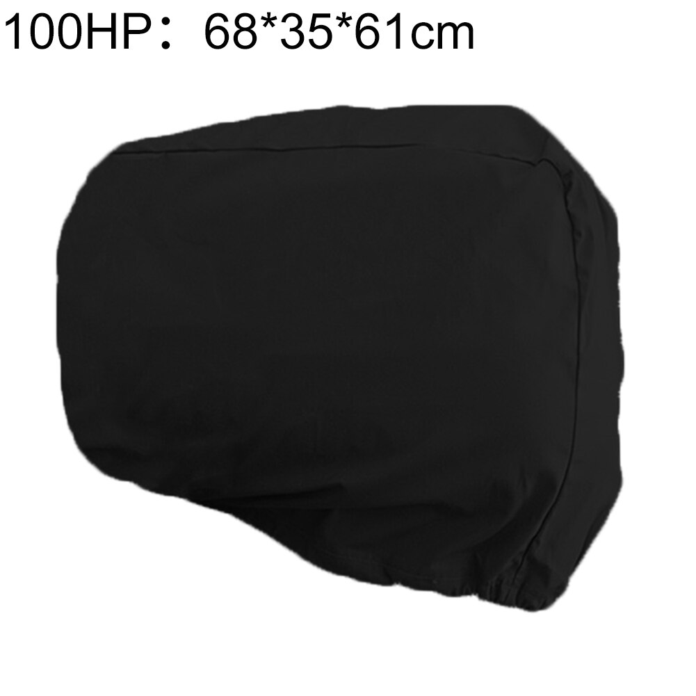 10HP/40HP/100HP/200HP Boat Yacht Outboard Motor Waterproof Protection Rain Cover Marine Accessories cover: Black 100HP