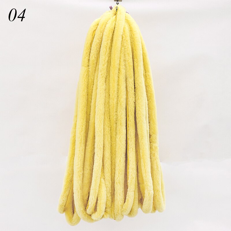 1M Kunstmatige Konijnenbont Lint Tapes Diy Kleding Naaien Pluizige Bekleding Trimmen Stof Woondecoratie Faux Bont Naaien Kostuum cra: 04