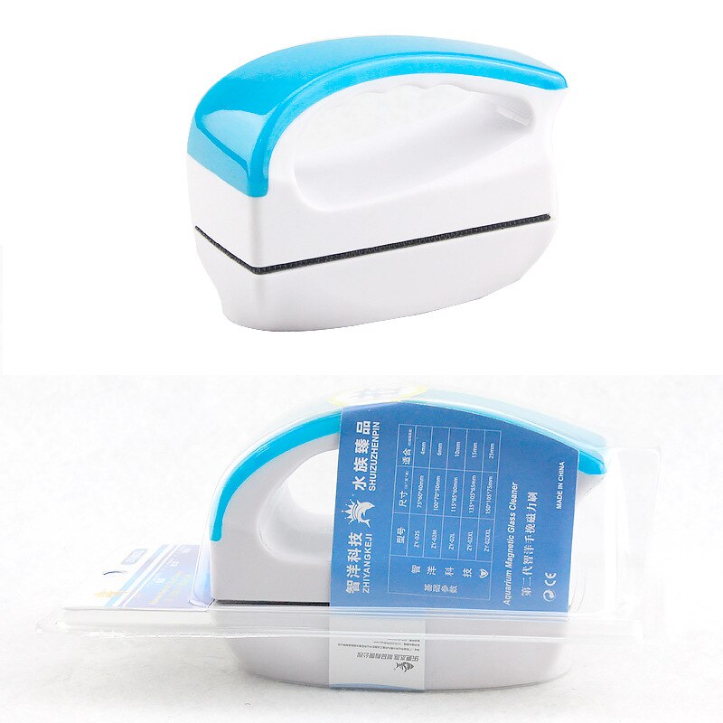 Nowy projekt magnetyczny akwarium szczotka ryba czołg odkurzacz szczotka magnetyczna zbiornik akwarium narzędzia rybne pływające szczotki skrobak robić glonów na ścianach: M