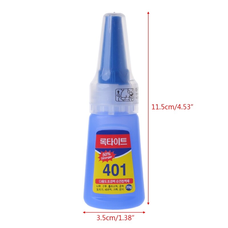 401 Rapid Fix Instant Fast Adhesive.20g Bottle Stronger Super Glue Multi-Purpose Nov.8