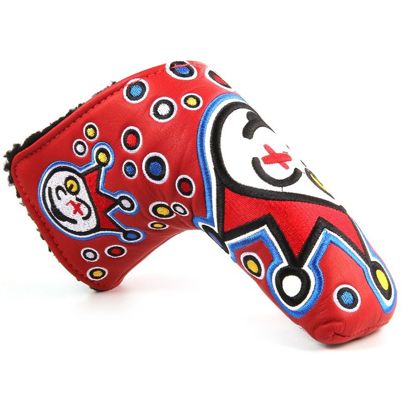 Golf putter cover klinge headcover sjovt head cover pu læder til golfsport