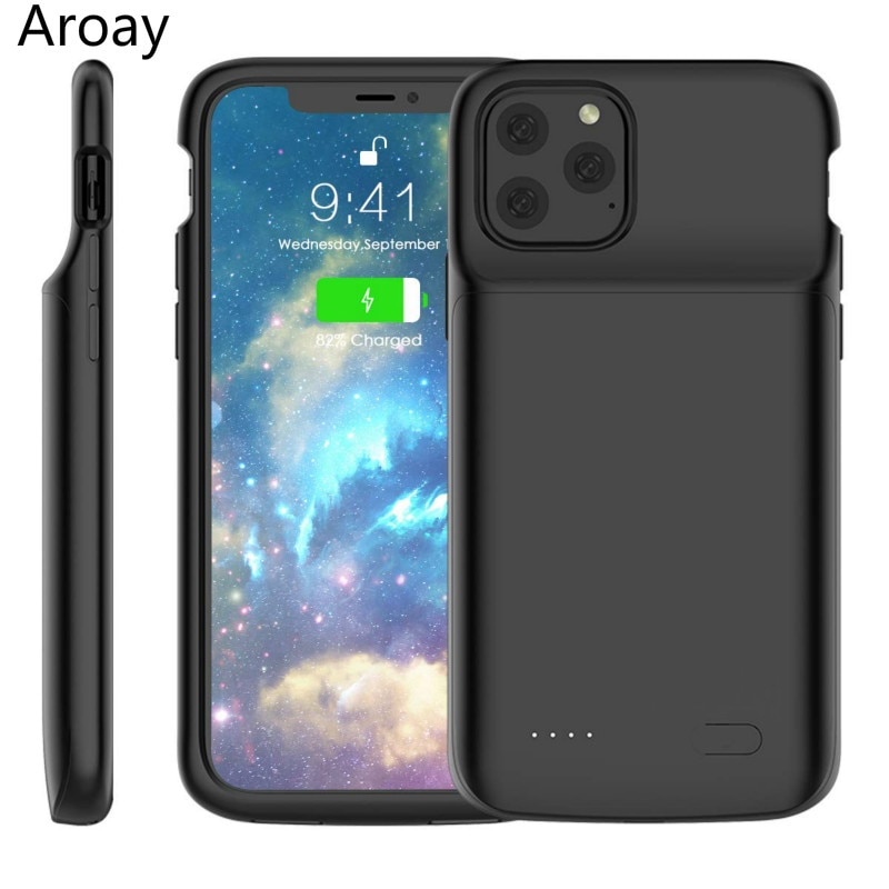 Aroay 5000mAh Battery Charging Case For iPhone11 Power Bank Charging Ultra External Back Battery Pack For iPhone11Pro 11ProMax