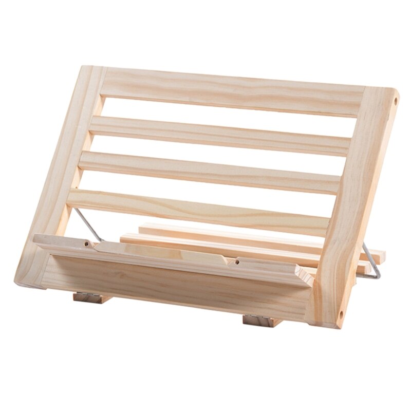 Cook Book Stand Verstelbare Leesboek Recept Houder Lade Met Pagina Papier Clips G88D