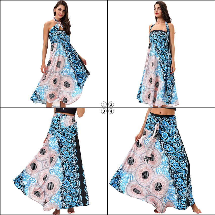 Japanse Japan Bohemen Jurk Bloemen Twee Stijl Dragen Jurk of Rokken Traditionele Stijl Aziatische Kleding Folk Thai Jurk Thailand