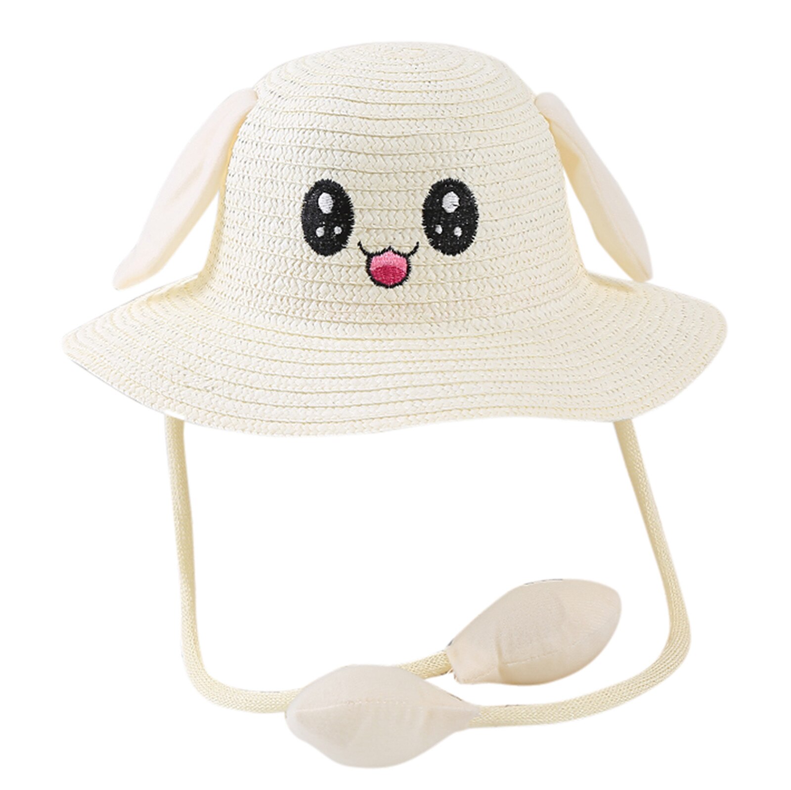 Baby Meisjes Bunny Hoed Con Orecchie In Movimento Cappelli Di Paglia Zomer Baby Air Bag Zonnehoed Peuter Bambini Neonato Cartoon rab: B