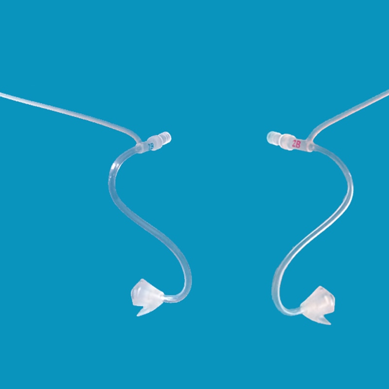 Slanke buizen kleine gat voor open fit gehoorapparaat geluid buis op 2 stuks accessoire links en rechts gehoor aid slanke buizen