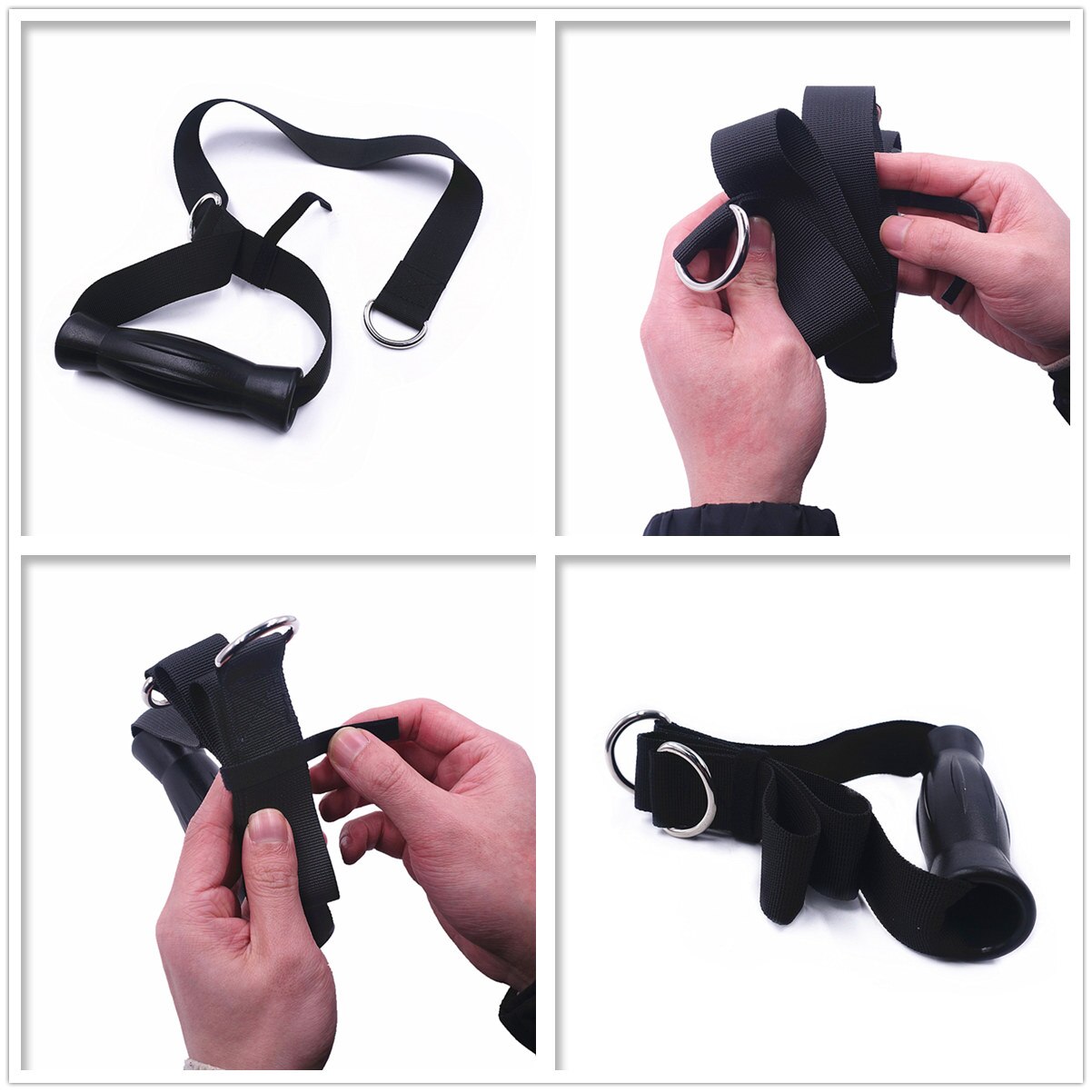 2 in 1 Multifunctional Adjustable Gym Handle Forearm Strength Training Workout Handle for Cable Attachments Pulley LAT Pull Down