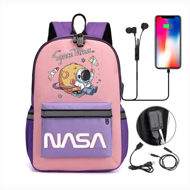 Mode Kinderen Meisjes School Rugzak Voor Tiener Jongens Waterdichte Reizen Bagpack Vrouwen Roze Casual Bag Kids Leuke Laptop Boekentas: Photo color 14