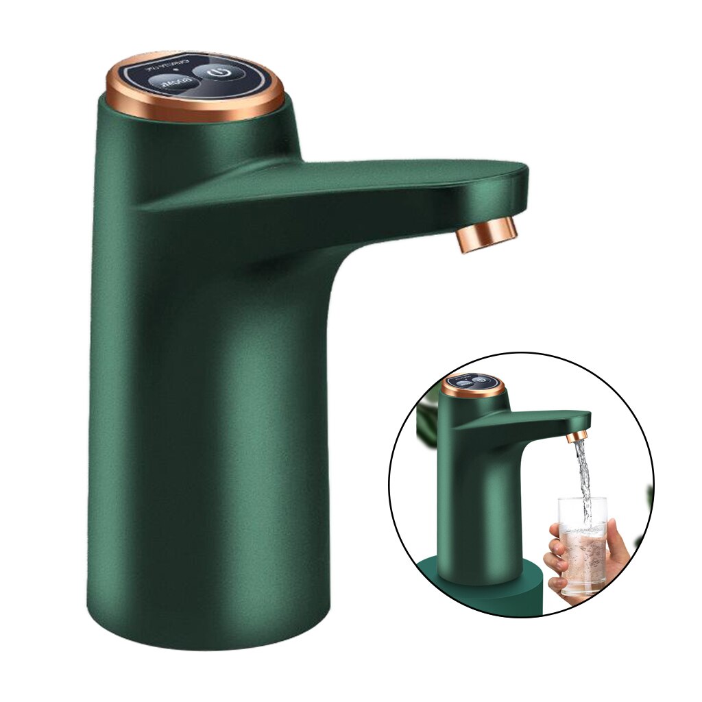 Water Dispenser, Elektrische Drinkwater Pomp Draagbare Water Dispenser Universele Usb Opladen Water Flessen Pomp: Green