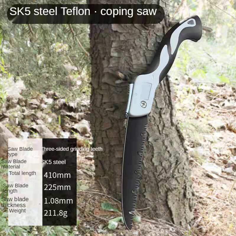 Sierra plegable afilada para árboles, sierra Manual para talar árboles y talar madera, pequeña, Universal: Oro