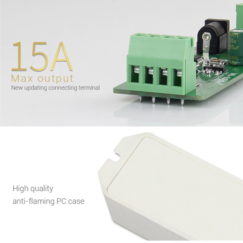 Miboxer FUT045 RF DC12-24V RGB+CCT LED Strip Controller Smart LED Control System 2.4GHZ Wireless Remote/APP control