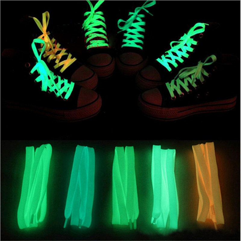 SAILEROAD Mode 1 paar 120 cm Gloeiende Sport Schoenveter Speelgoed Glow In The Dark Lichtgevende Schoenveters Cool Speelgoed Voor kinderen Kids