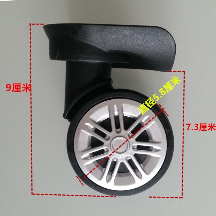 Accesorios para equipaje, cubierta de carrito, ruedas para equipaje, ruedas para maleta, ruedas de doble fila, ruedas de caucho de repuesto para ruedas