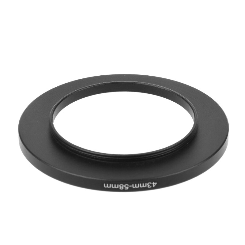 43Mm Tot 58Mm Metalen Step Up Ring Lens Adapter Filter Camera Tool Accessoires