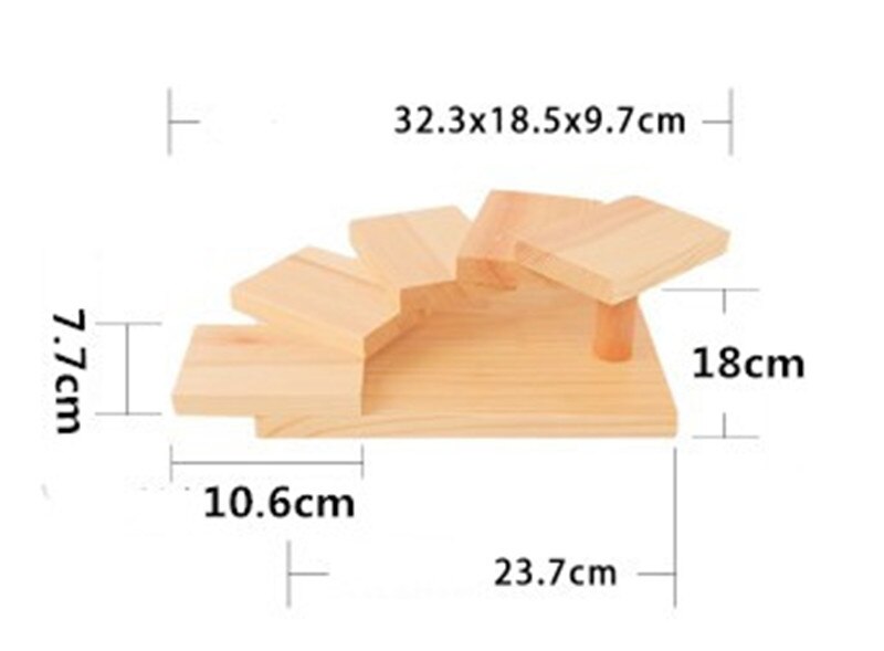 Japanse Houten Hout Keuken Sushi Bridge Boten Grenen Sushi Sashimi Plaat Schotel Sushi Servies Decoratie Ornament