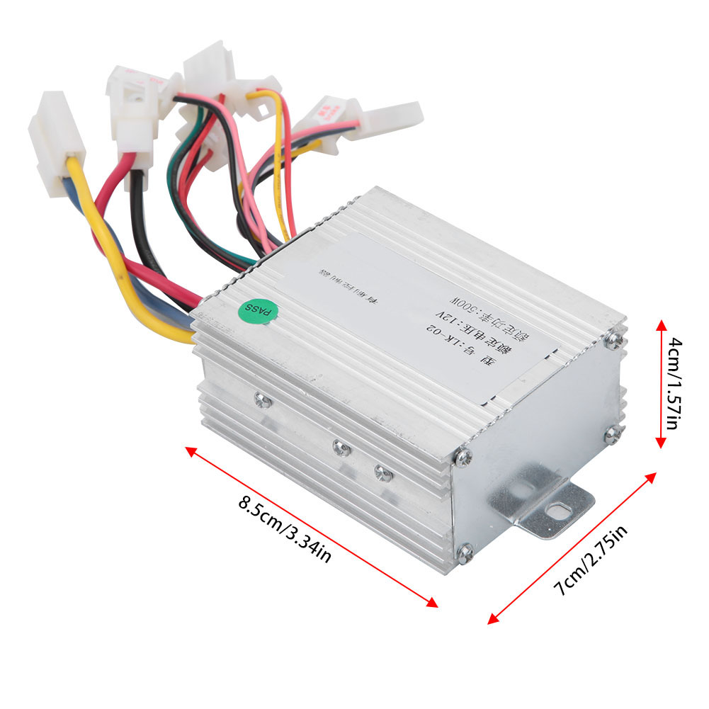 12V 500W elektryczny sterownik silnika szczotkowego sterowanie prędkością silnika prądu stałego dla pojazdu elektrycznego skuter szczotkowany sterownik silnika
