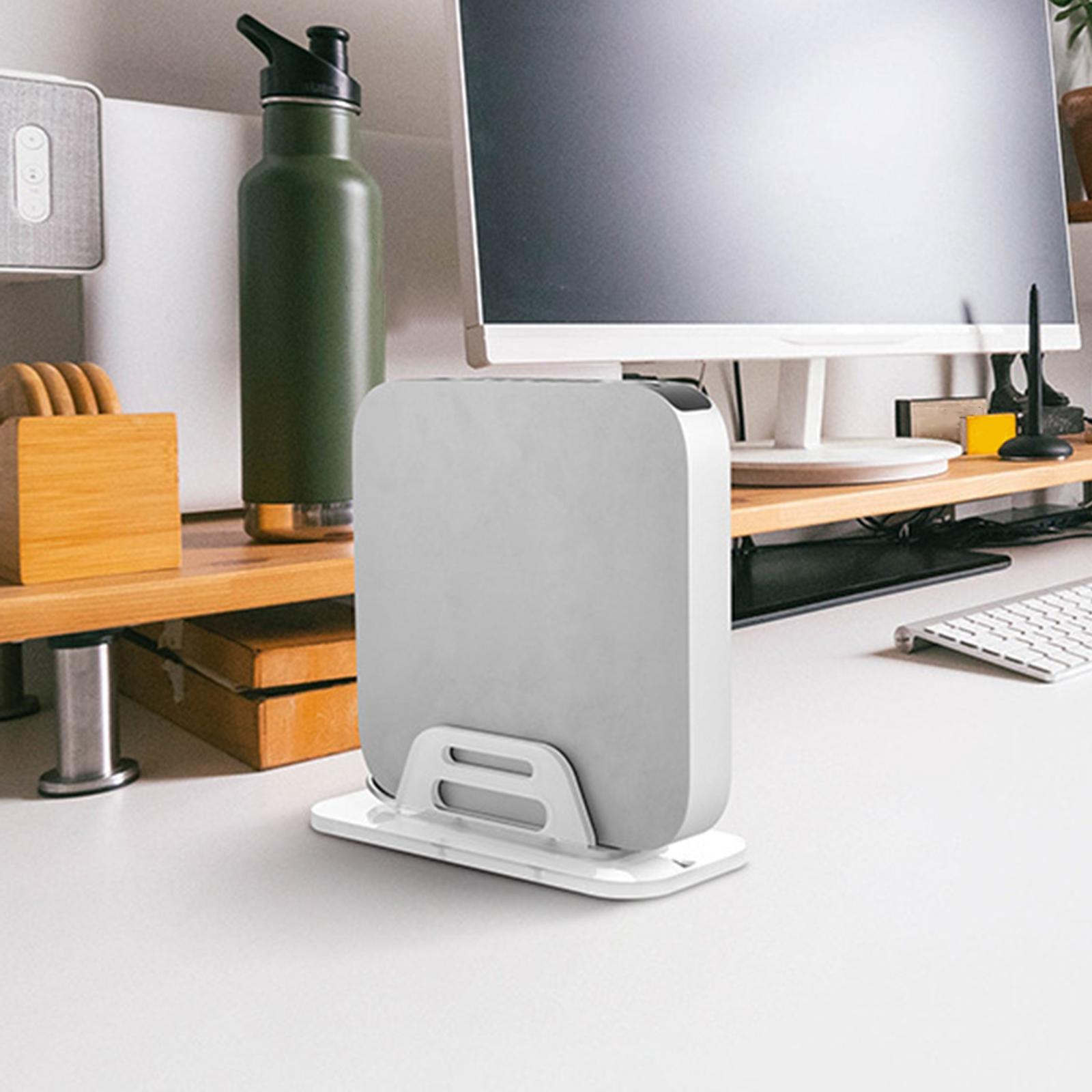 Stehen Bogen Lagerung Gestell Zauberstab Halterung Unter Schreibtisch Montieren Schreibtisch Acryl Halfter Vertikale Stehen für Mac Mini Computer