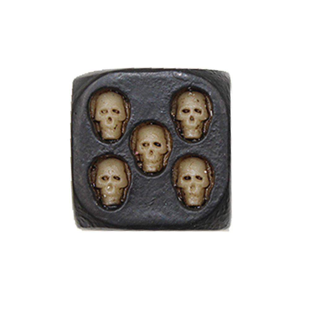 Funny Skull Dice Gambling Dice Tower Universal Six Sided D6 Dice 3D Skeleton Dice Portable Games Accessory