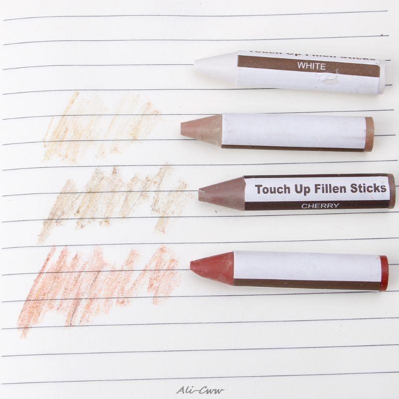 17 st möbler touch up kit markörer & fyllmedel pinnar trä repor återställa kit replapp måla penna trä komposit reparation