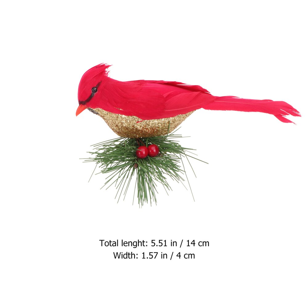Simulationsschaum Vögel – 2 Stück, Mini Vögel Deko, Mit Draht Zum Befestigen, Für Garten & Deko