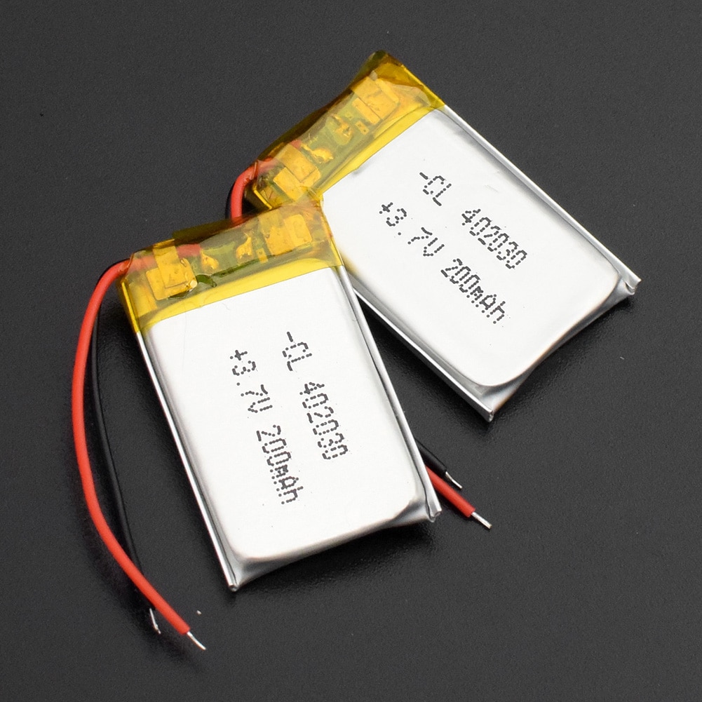 Ycdc 1 st 200 mah 3.7v 402030 042030 litium li-polymer batteri laddningsbara li-po batterier för bluetooth gps  mp3 mp4 mp5 psp
