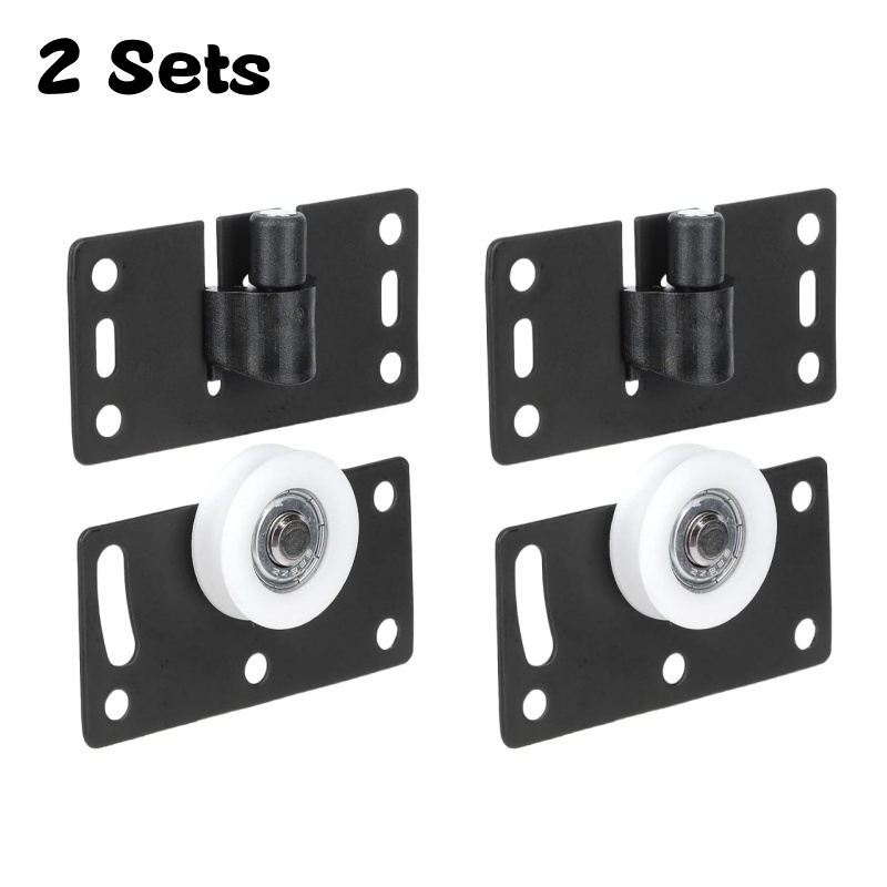 2 Sets Schuifkast Deur Roller, Garderobe Katrol, Kast Wielen, Schuifdeur Wiel, Dikker Meubellopers, Roller Hardware: Default Title