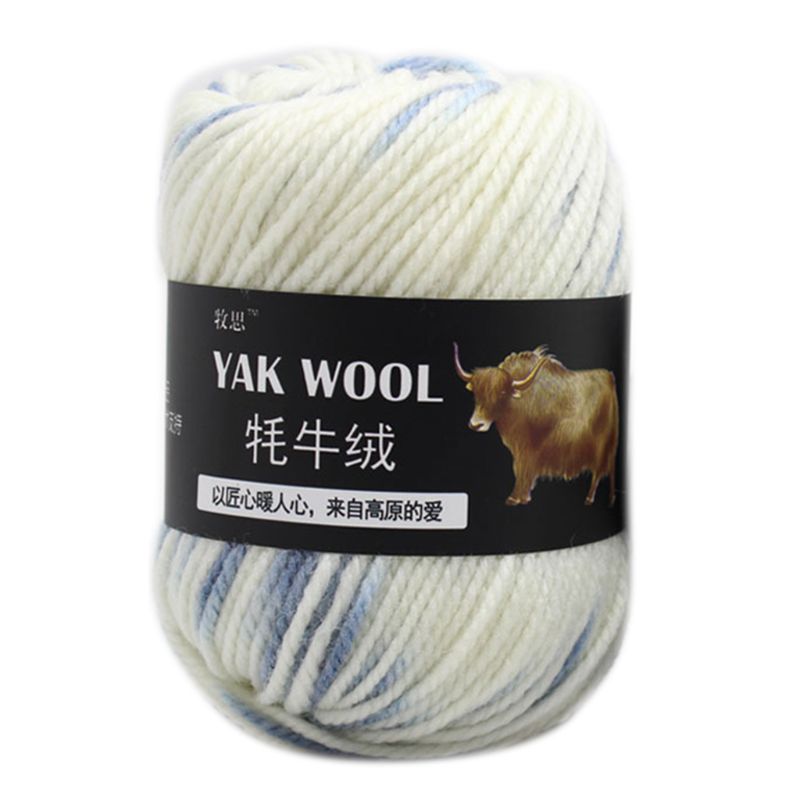 30 farver 100g kunstig yak uldtråd kamgarn garn håndstrikket hæklet medium tyk diy håndværk til tørklæde hat sweater