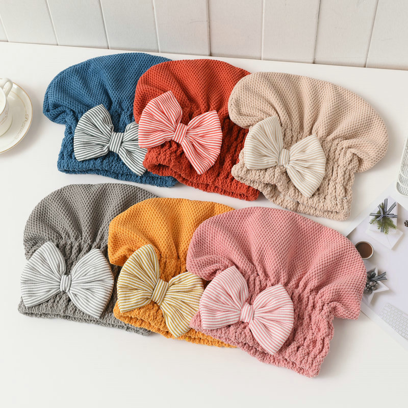 Microvezel Quick Haardrooginrichtingen Bad Spa Strik Wrap Handdoek Hat Cap Voor Bad Badkamer Accessoires