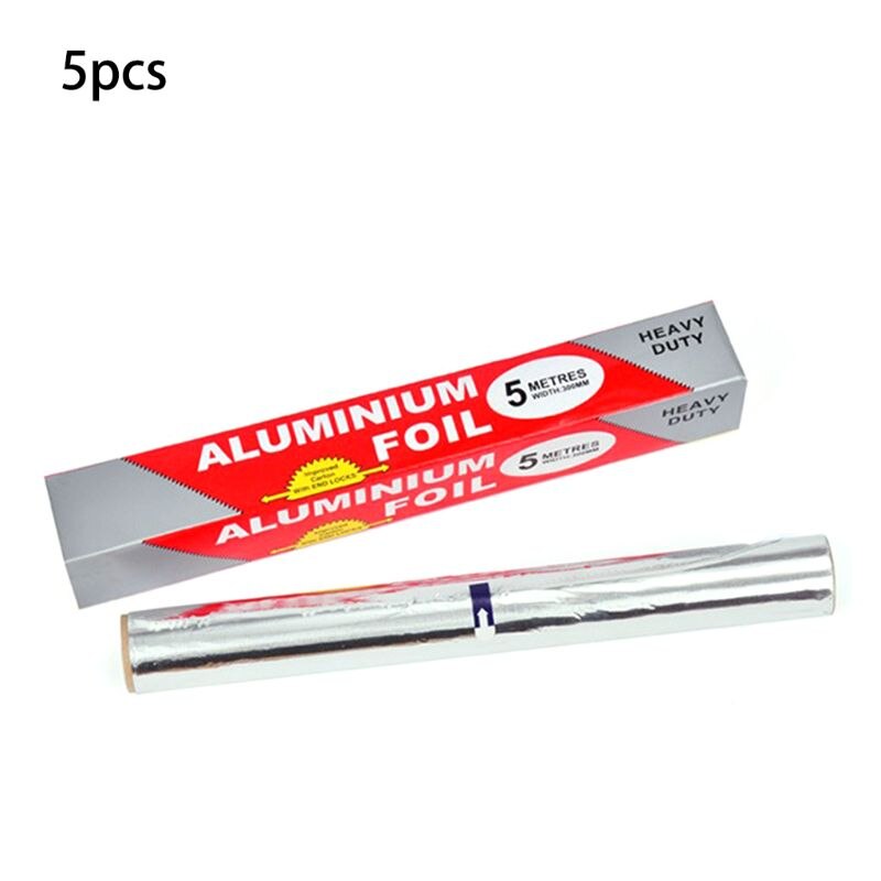 5 Pcs Kitchen Heavy Duty Aluminum Foil Tin Foil Si... – Grandado