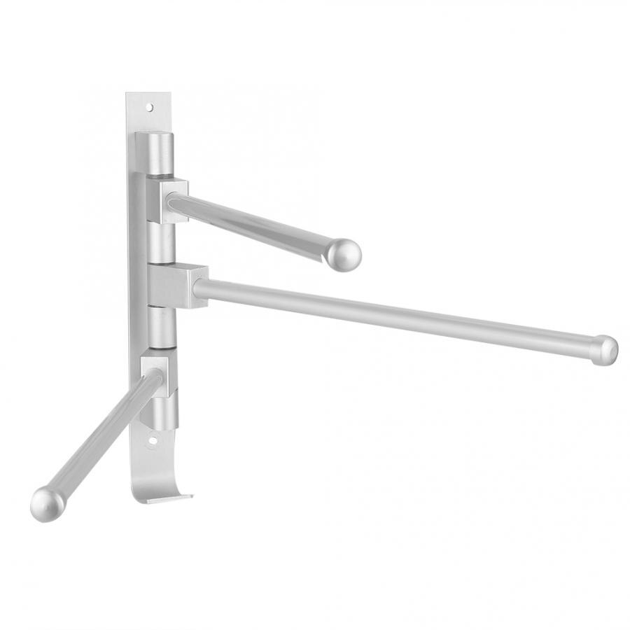 Porte-serviettes en aluminium, barre porte-serviettes mobile, porte-serviettes à plusieurs tiges, rangement, organisateur, pour la maison, l'hôtel, la salle de bain