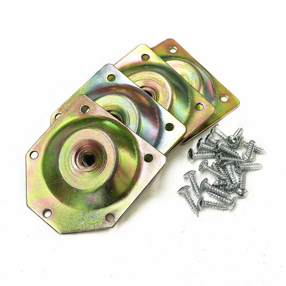 4pcs Furniture Mounting Bracket Angled Legs Fixing Plate Cabinet Home Household With Screw Bed Table Feet Hardware Easy Install: B
