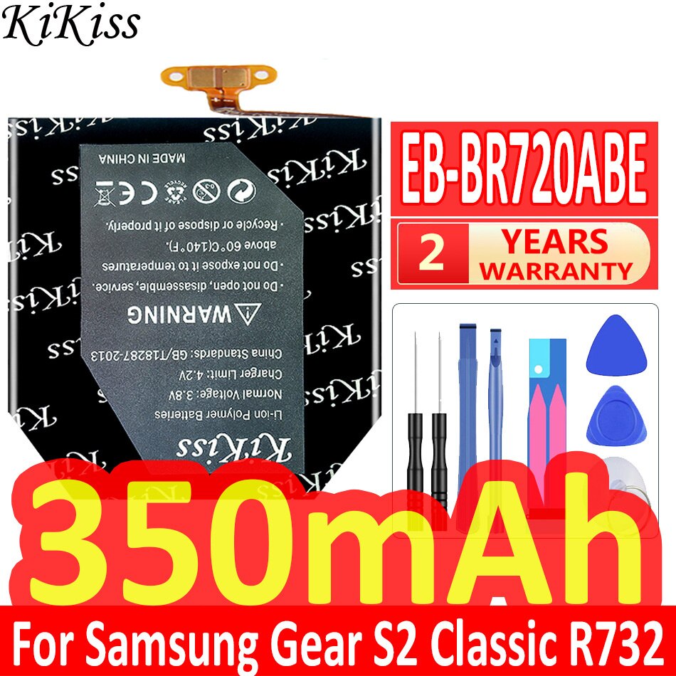 Batterij Voor Samsung Gear S4 S3 S2 S 46Mm 42Mm Frontier Klassieke 3G SM-R800 SM-R810 R805 R760 r765 R732 BR720 R600 R730 R750 Horloge: EB-BR720ABU