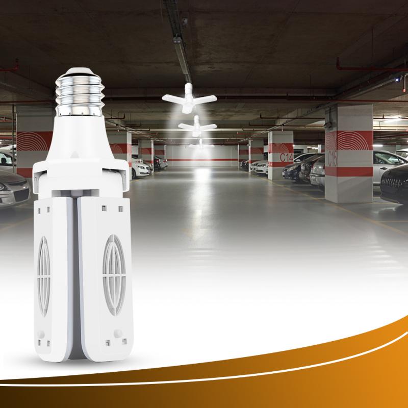 Luces para Garage LED, 40W/30W, ventilador plegable E26, luz de garaje de 4000LM/3000LM, 85-265V, iluminación Industrial para sala de estar