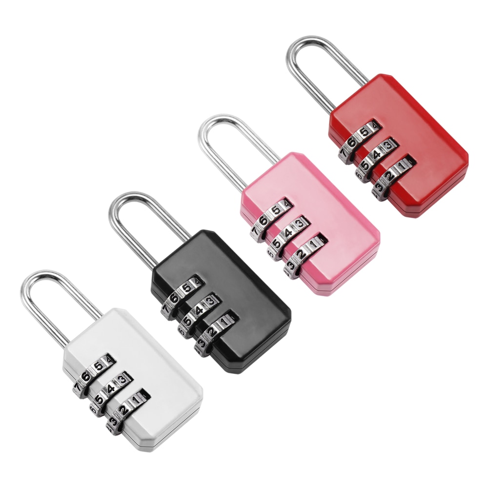 3 Dial Digit Nummer Combinatie Wachtwoord Lock Travel Beveiliging Beschermen Locker Reizen Lock Voor Bagage/Tas/Rugzak/ lade