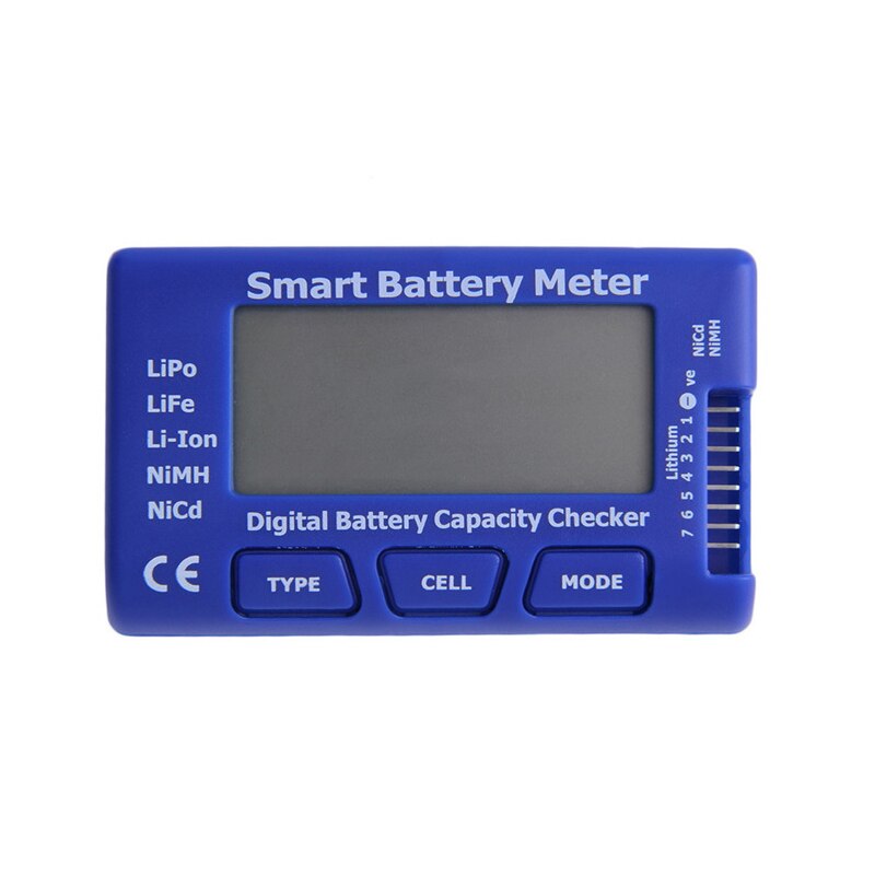 Digital batteri tester batteri kontrol kontrol lcd til lipo levetid li-lon nicd nimh lcd digital batteri kapacitet kontrol: Smart batterimåler