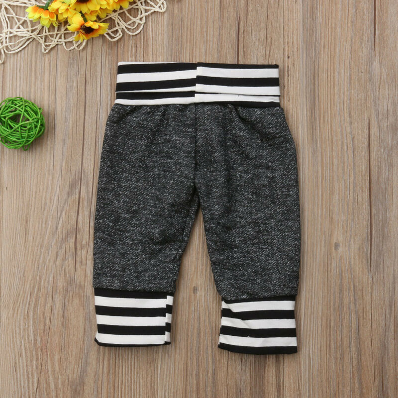 Newborn Infant Baby Boys Girls Striped Harem Pants Toddler Bottom Trousers Cotton Soft Baby Pants