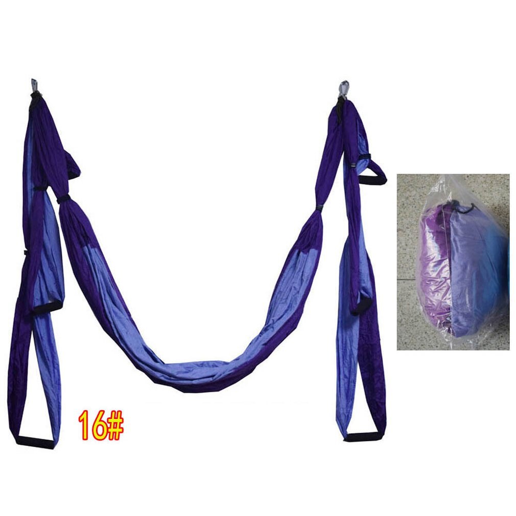 6 Handles Anti-gravity Yoga Hammock Swing Parachute Yoga Gym Hanging Outdoor Leisure Decompression Hammock: Type 16