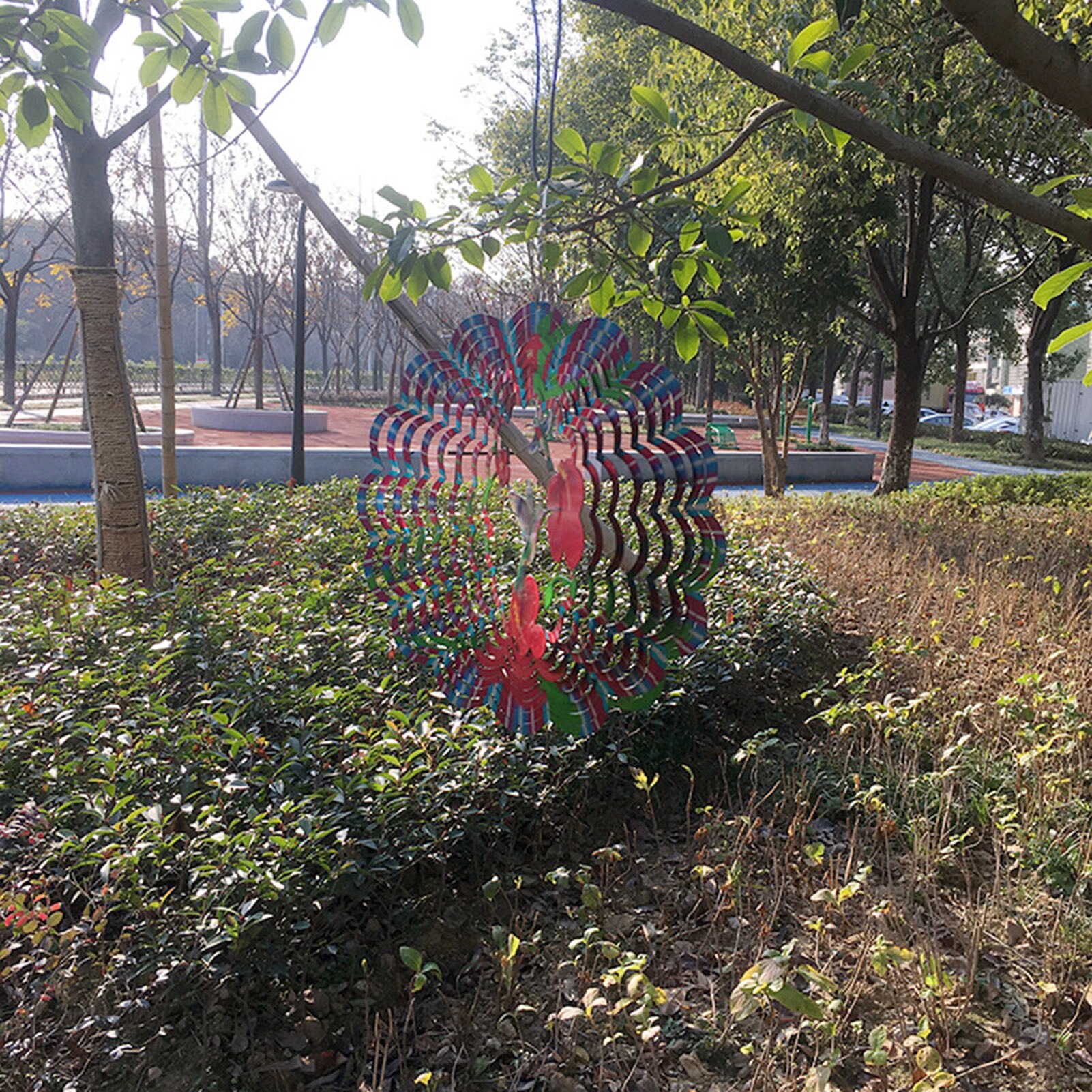 Wind Chimes 3D Metal Hummingbird Wind Spinners Outdoor Garden Decor Wind Spinner Door Wall Hanging Wind Chimes Home Decoration