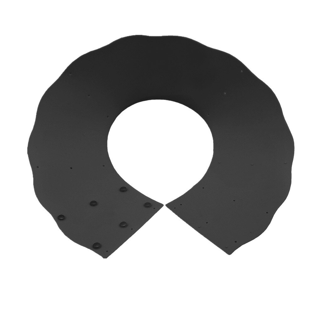 Oil Barrier Cooking Silicone Pot Circle Anti Splashing Oil Baffle Non-stick Adjustable Silicone Kitchen Tool Accessories: Black