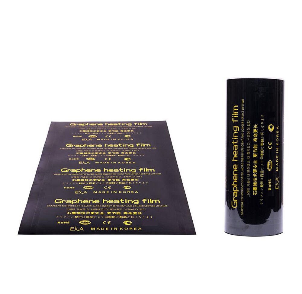 film riscaldante a pavimento a infrarossi in grafene AC220V 220W/m² tappetino riscaldatore elettrico pellicola riscaldante a pavimento calda fatto in Corea