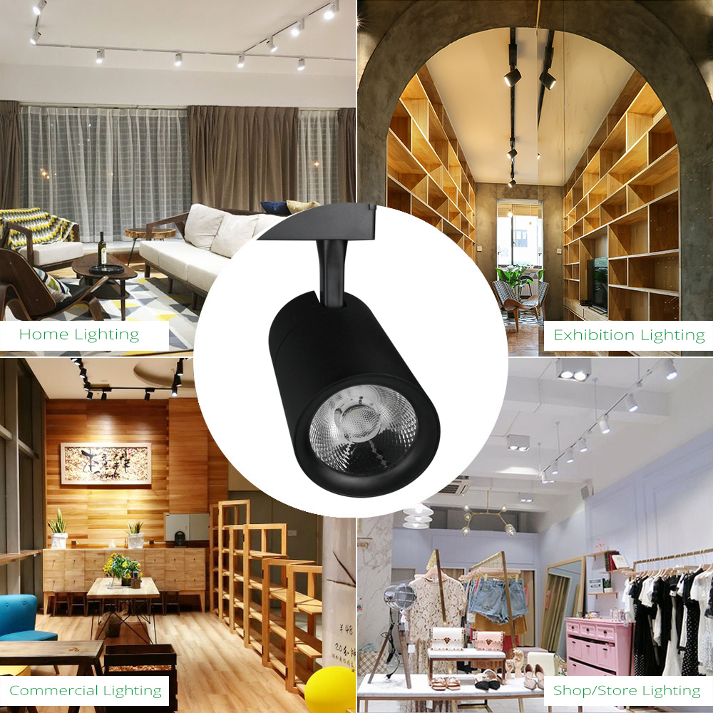 Track Light Rail Spot 30W Kleding Schoen Winkel Showrooms Mall Tentoonstelling Plafond LED Spoor Lamp Spots COB Winkel Verlichting