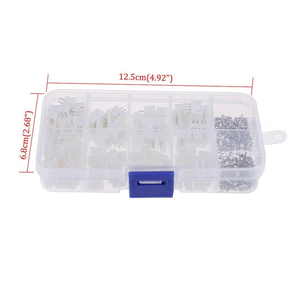 250/230pcs 2.54mm XH2.54 2p 3p 4 pin Connector plug + straight needle + terminal socket Header wire Adaptor