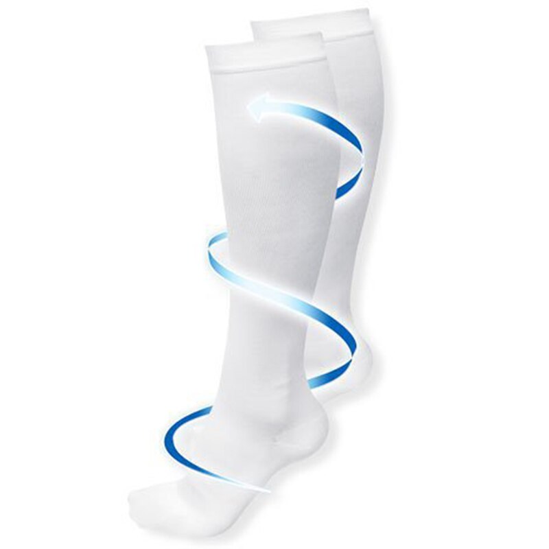 Varicose Vein Leg Relief Pain Knee Socks Pressure Compression Stockings Unisex Solid Color Thigh High Socks Nylon Long Socks
