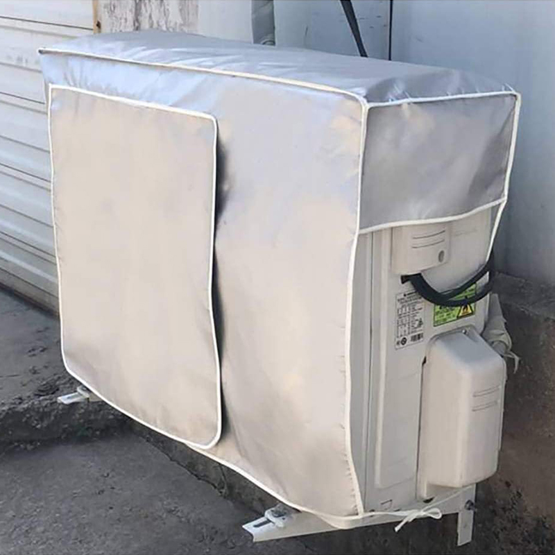 Air Conditioner Outer Cover Sunproof Rainproof Dustproof Outdoor Air Conditioning Cover Rainproof Anti Dust Snow Cleaning Bag