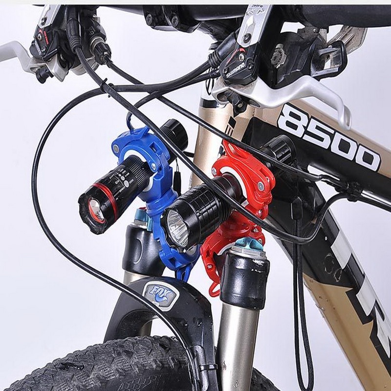 Mount Bike Cycling 360 Degree Rotatable bicycle clamp Flashlight LED Torch Light Holder Grip