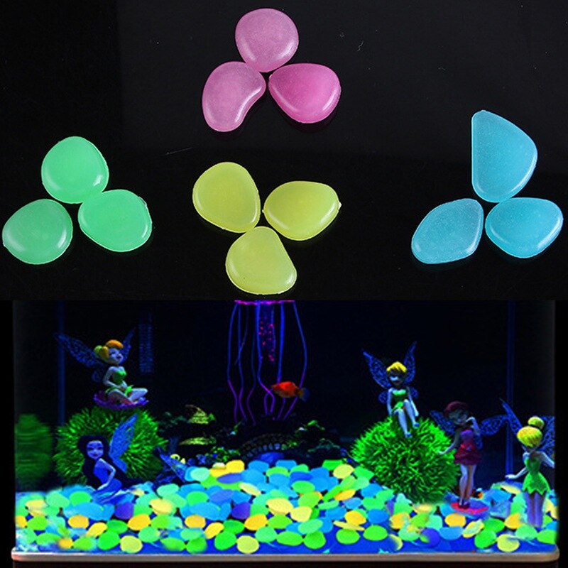 Luminous stone Glow in the Dark garden aquarium artificial stone luminous color goose egg stone luminous luminous stone